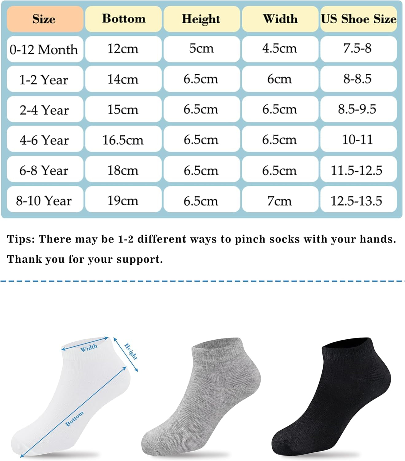 25 Pairs Toddler Ankle Socks Low Cut Kids Half Cushion Socks Low Rise Ankle Socks for Boys and Girls