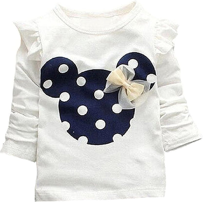 Cute Toddler Baby Girls Clothes Set Long Sleeve T-Shirt and Pants Kids 2Pcs Outfits