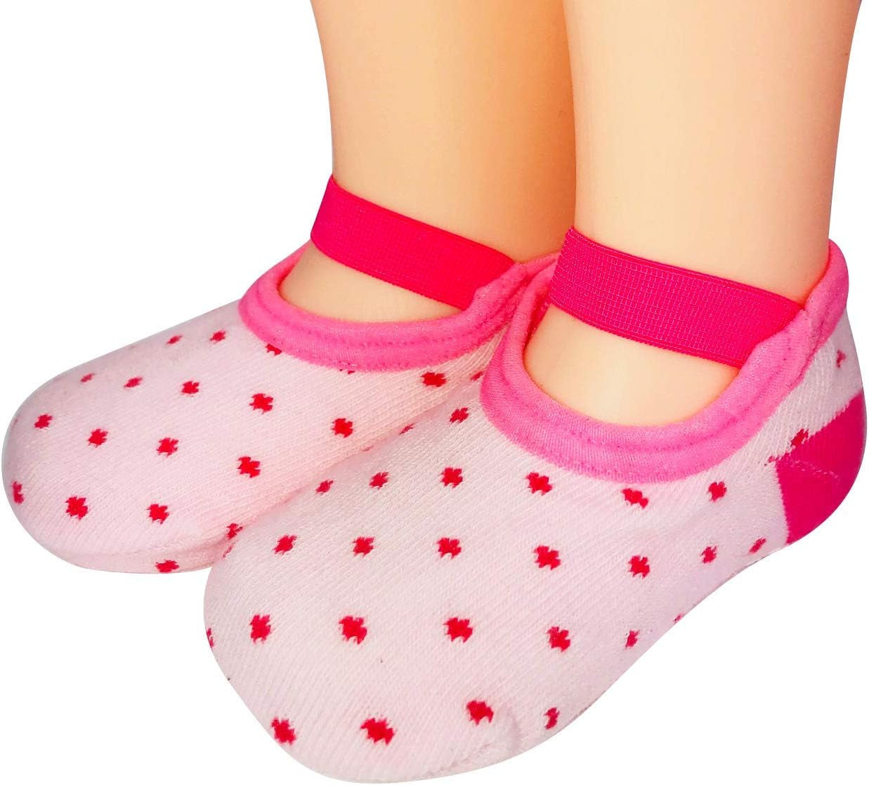 Baby Toddler Girls Grip Socks 0-12, 1-3, 3-5 Year Old anti Slip W/ Strap Socks Girl 0-5 Yr Old Gift